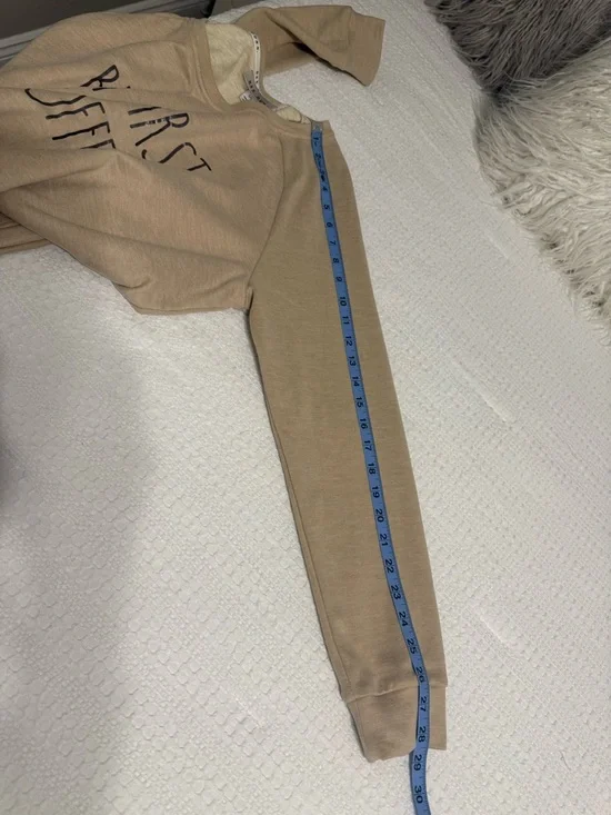 Rae Dunn But First, Coffee Beige Lounge Set - Picture 13 of 15